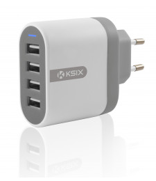 Adaptador de 4 Puertos USB 4.8A - Ksix